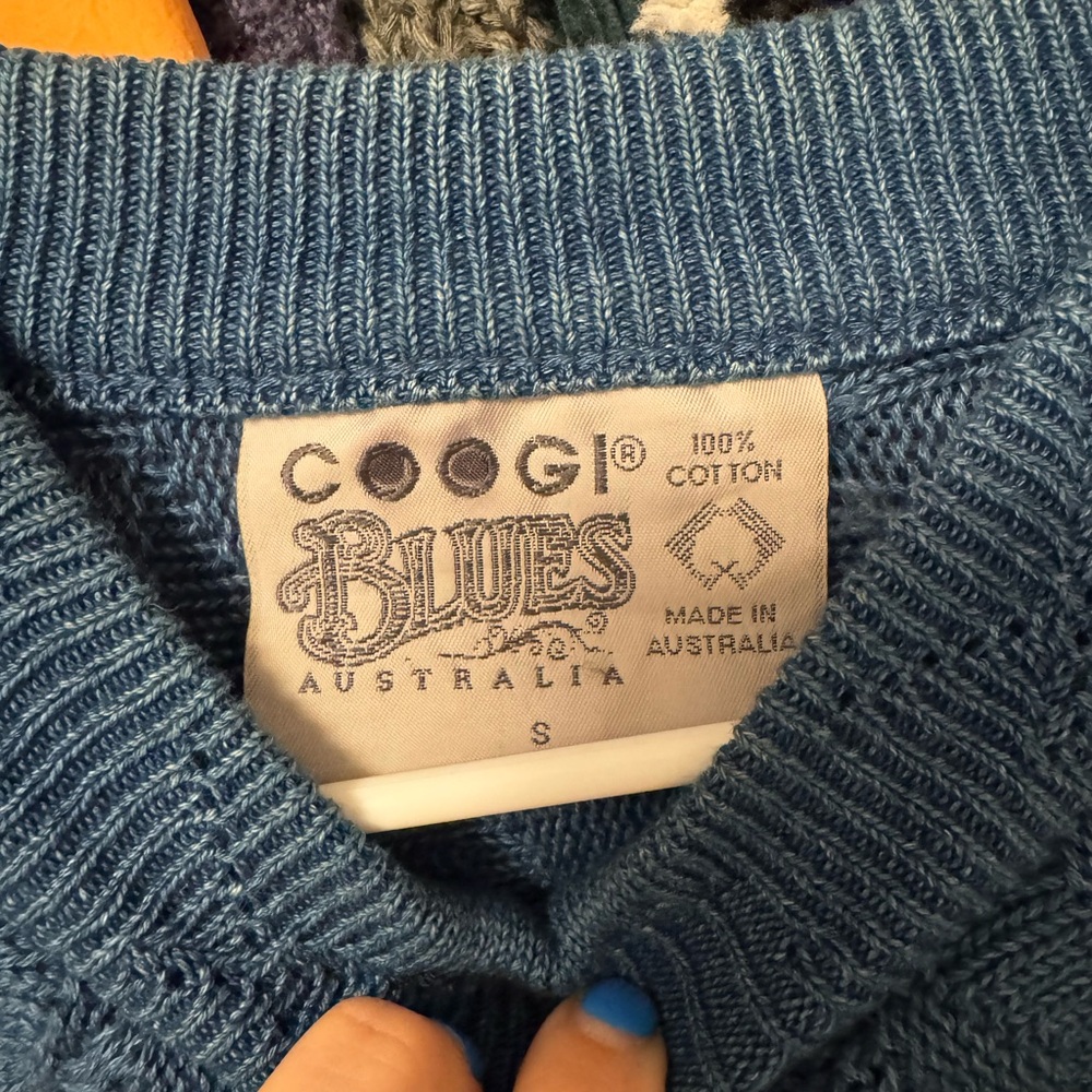 COOGI Blue Crewneck Sweater